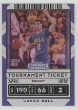 2020-21 Contenders Draft Picks Variation Tournament Ticket 45/49 Lonzo Ball 0gq0