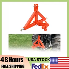 3 Point 2" Receiver Trailer Hitch Cat 1 Tractor Mover Drawbar Hitch Heavy Duty