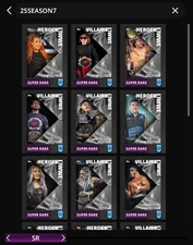 Topps WWE Slam Heroes Villains Silver SR Motion Sets✨ Bliss🏆Ready {20 DIGITAL}