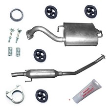 Auspuff + Montagezubehör fur Toyota Corolla Verso VVTi _E12 110PS Bj. bis04.2004