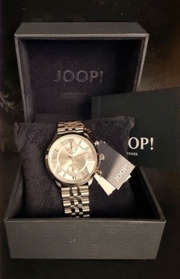 JOOP! Damen Armbanduhr, Silber, Edelstahl Strass