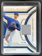 2024 Panini National Treasures Cade Horton Treasured Threads Jersey #/99 Cubs