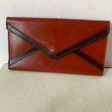 Vintage Baronet Women's GENUINE LEATHER WALLET Brown Two tone z