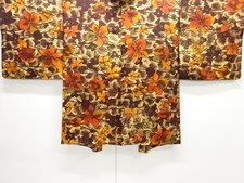 7687473: JAPANESE KIMONO JAPANESE HAORI COAT / FLOWER