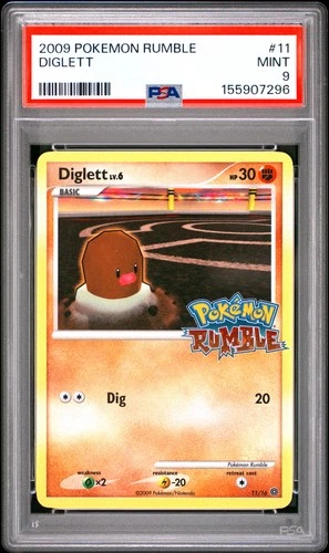 Pokemon Diglett Rumble 11 PSA 9 Mint