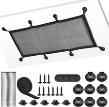Cable Management Net Under Desk Kit, ZZM Privacy Mesh Manager Black