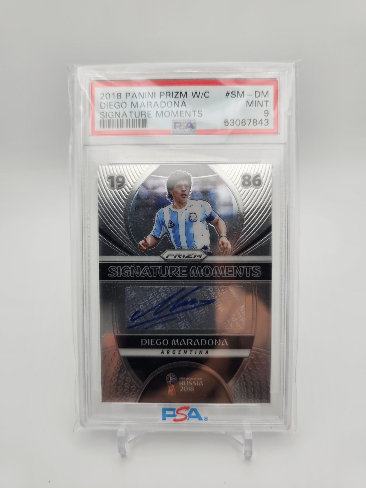 2018 Panini Prizm World Cup - Signature Moments Diego Maradona view 7