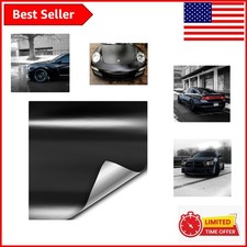 Universal Fit Satin Black Vinyl Wrap Film 6ft X 5ft For Cars Boats Motorcycles Universal Fit Satin Black Vinyl Wrap Film 6ft X 5ft For Cars Boats Motorcycles
