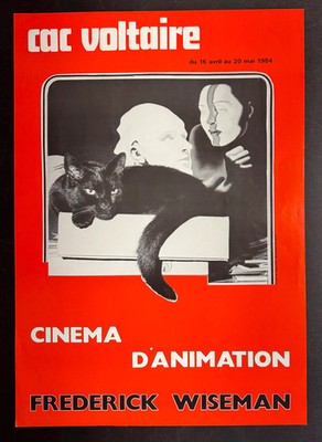 Frederick Wiseman Cinéma d Animation (1984) CAC Voltaire French Poster 16x23