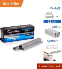 Swingline Staples, Standard Staplers for Desktop Staplers, 1/4" Length, 210/Stri
