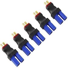 5Packs Male T to Female EC5 Plugs Conversion Adapter for RC Lipo Battery FPV RC