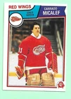 (1) CORRADO MICALEF 1983-84 O-PEE-CHEE # 126 RED WINGS  ROOKIE MISCUT   (M8266)