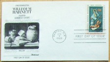 US FDC 6&cent; stamp SC #1386 WILLIAM M. HARNETT 1969 Fleetwood.