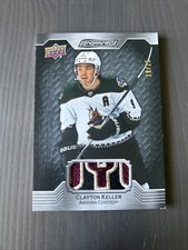 2023-24 Engrained Clayton Keller EBONY MEMORABILIA 4 COLORS PATCH SSP #56 /25