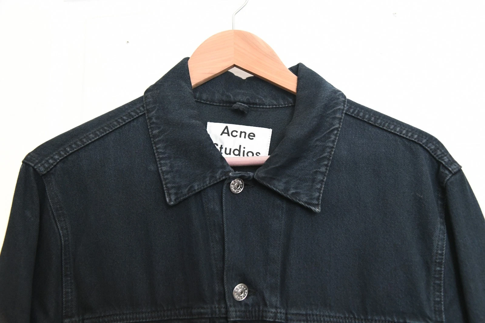 Acne Studios Jam Overdye PAW15 Dark Blue Denim Trucker Jacket / Size 52 / Large image 1