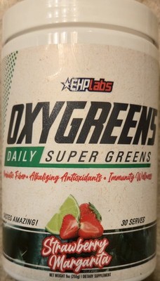 EHPlabs OXYGREENS powder 9oz ( 30 Servings ) Strawberry Magarita BEST BY 08/26