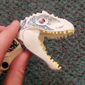 READ Jurassic World Indominus Rex White Custom Lego Dinosaur 75919 & OTHER PARTS