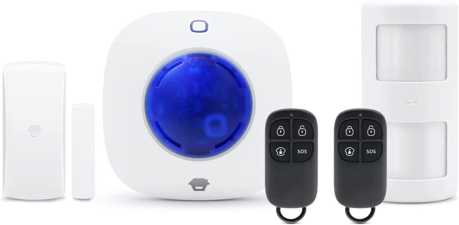 Kit Antifurto Chuango CG-105S: Sirena Integrata e Sensori Senza Fili