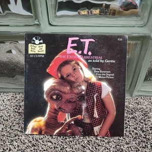 E.T. The Extra-Terrestrial As Told By Gertie 1982 Read-Along Book & Record #456