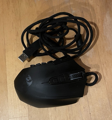 Redragon Azzinoth M921 RGB MMO Gaming Mouse 18 Buttons 12400 DPI Wired Tested