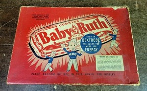 Very Old Baby Ruth 5 Cent Candy Bar Box Nice Colorful, Unfaded Graphics On Box