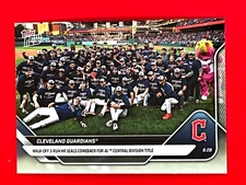 Guardians Win AL Central 2025 Topps NOW 795 HISTORIC Jose Ramirez Steven Kwan
