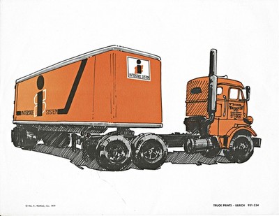 TRUCK PRINT * ULRICH 931-534 * INTERSTATE SYSTEM * Copyright 1977 * UL P68