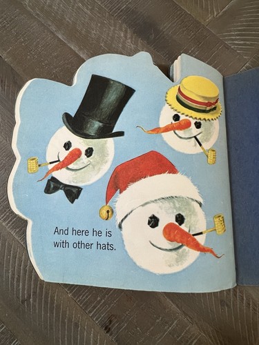1965 A Golden Shape Book #5919 THE SNOWMAN BOOK 29c - Foto 13 di 14