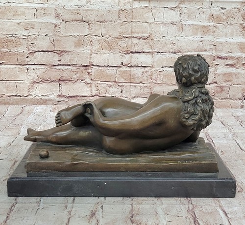 Modern Art Bronze Sculpture - XXL Sleeping Woman - signed Fernando Botero Statue - Picture 3 of 10