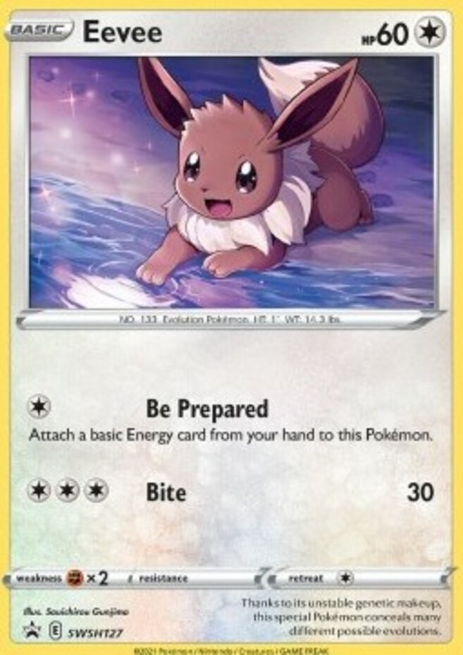 Lightly Played Eevee - SWSH127 - SWSH Black Star Promos Pokemon SWSH Black Star 