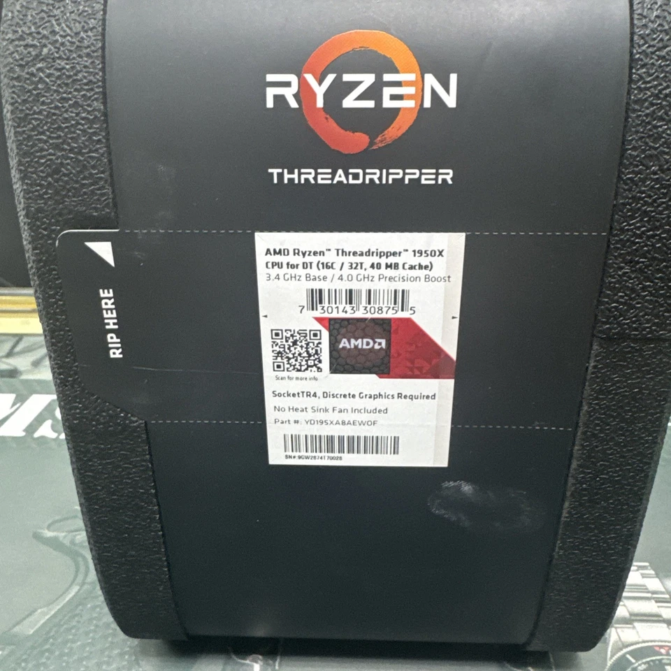 AMD ryzen threadripper 1950x Brand New Sealed Box - Image 2 of 2
