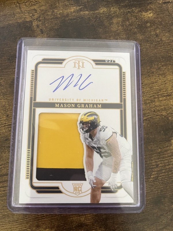 Mason Graham Michigan National Treasures Gold RPA Auto /10 🔥🔥🔥