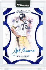 Autographed Joe Greene Steelers Football Card Item#14614626 COA