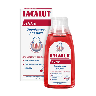 Share LACALUT AKTIV MOUTHWASH Daily Prevention from Gum Infection Plaque Caries