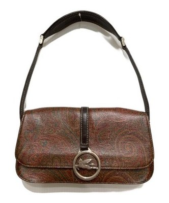 ETRO                    Pegasus motif paisley print one-shoulder bag brown 1884-