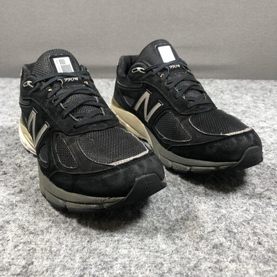 New Balance 990v4 Made USA Mens 11 Black Suede Mesh Running Shoes M990BK4