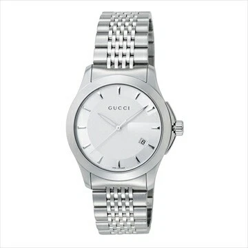 Unu GUCCI G Timeless YA126401 White Stainless Steel Men's Watch in Box