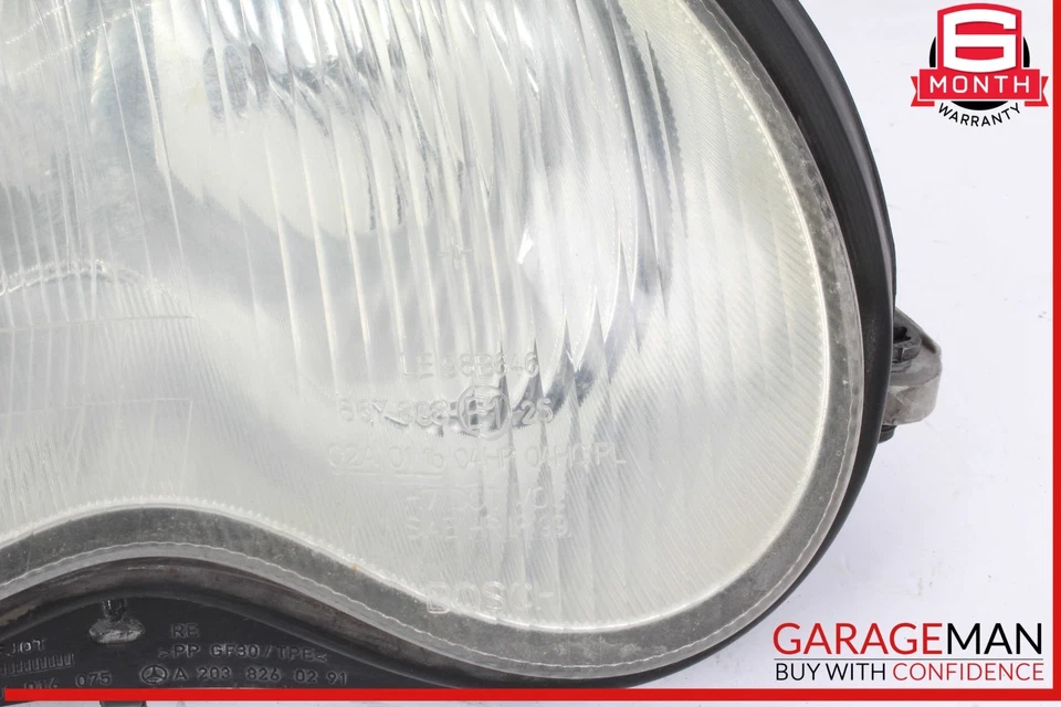 01-04 Mercedes W203 C32 AMG Front Right Side Headlight Head Lamp Halogen OEM - Image 4 of 4