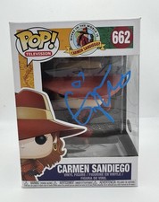 Gina Rodriguez "Carmen Sandiego" AUTOGRAPH Signed 662 Funko Pop Figure ACOA
