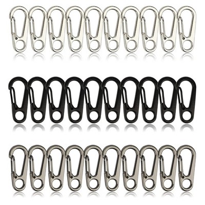 ELANE 30 Pcs Small Keychain Clip for Keys Carabiner Clip for Keys,Mini Carabiner