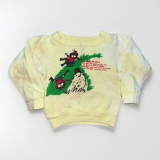 Vintage 60s Jack  Jill Novelty Cotton Sweatshirt Baby Youth Nursery Rhyme 2T 