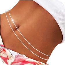 Waist Chain Silver Beads Belly Chain Gold Women Dainty Body Jewelry Accessories