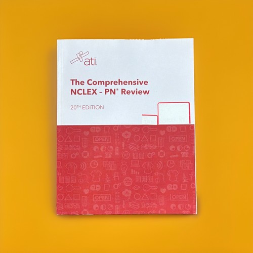 ATI The Comprehensive NCLEX-PN Review Study Guide 20th Edition Book-New