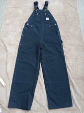 NWT Vintage Carhartt R01 Black Duck Bib Overalls 36x30 2005 Deadstock