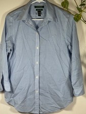 Ladies Ralph Lauren Blue Gingham Button Down