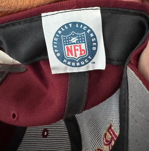 VTG NWT NOS Washington Redskins Stitched Wool Blend Snapback Hat Ball Cap - Picture 8 of 8