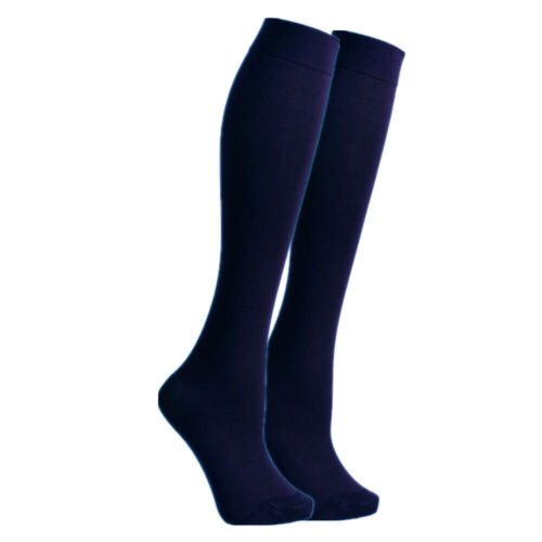 Womens Knee High Trouser Socks Silky Dress Stockings Stretchy Spandex Size 9-11 - Picture 11 of 19