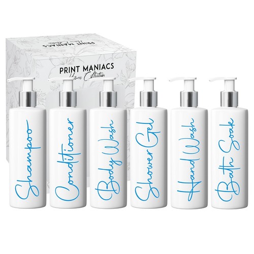 Mrs Hinch Inspired SIGNATURE Personalised Bathroom Lotion Pump Bottles Shampoo - Picture 96 of 101