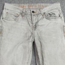 Camp David Mens Jeans W32 L30 Light Grey Regular Straight Stretch Zip Fly 32x30