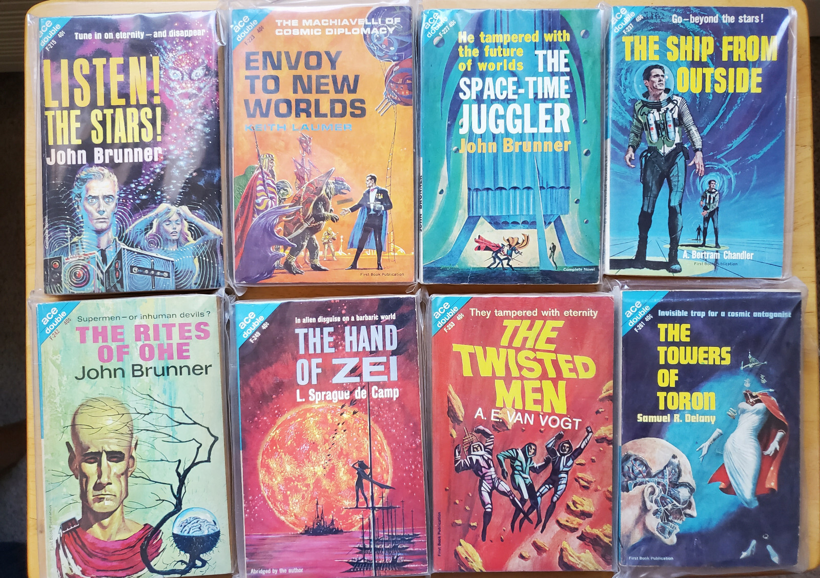 Big Lot of 38 Ace Doubles (Full Set F Series Science Fiction) Most Very